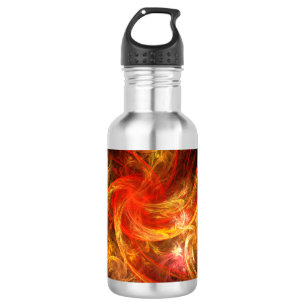 Botella De Agua Frasco de arte abstracto de Firestorm