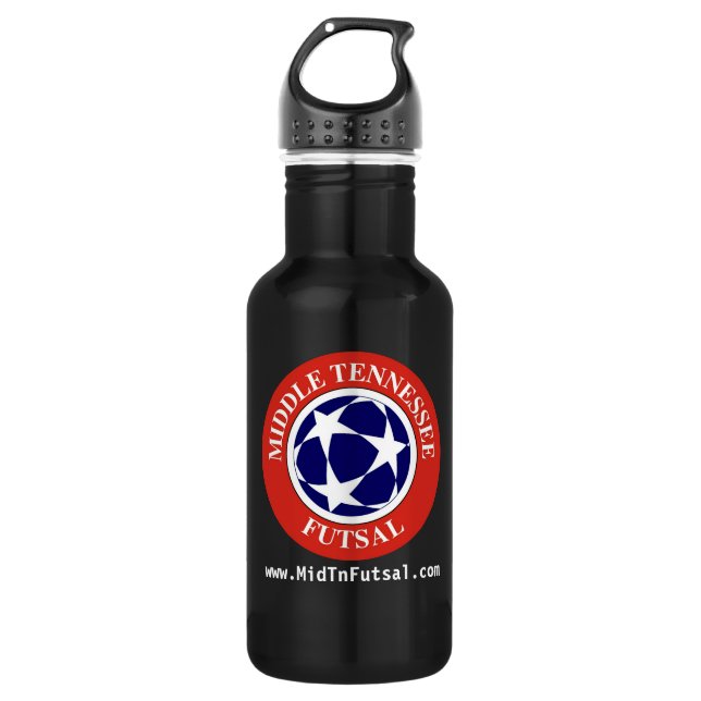 Botella De Agua Frasco de Futsal de Tennessee Medio (Anverso)