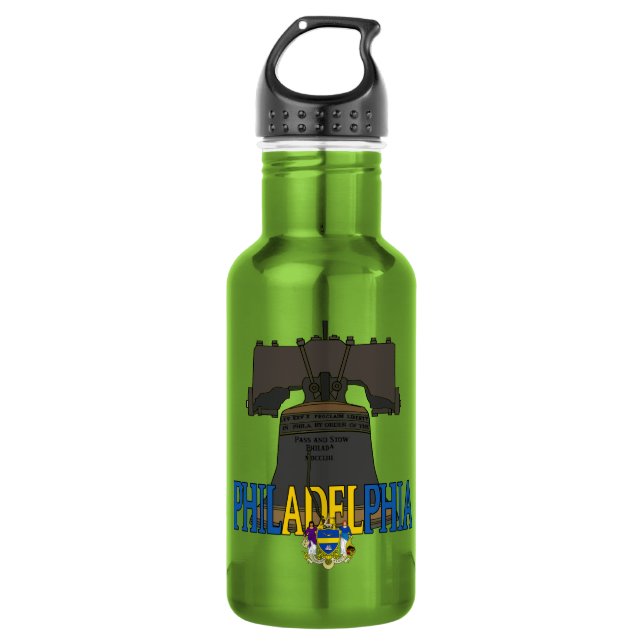 Botella De Agua Frasco de la Campana Liberty de Filadelfia Pennsyl (Anverso)