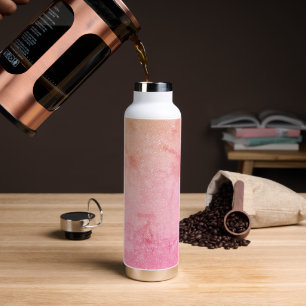 Botella De Agua Frasco de paracaídas de gradiente rosa Rubor