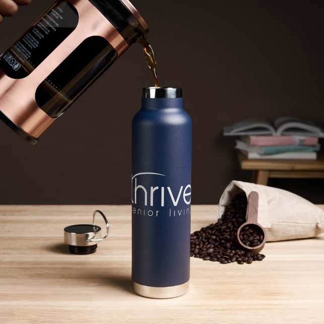Botella De Agua Frasco de Thrive (Café (girado))
