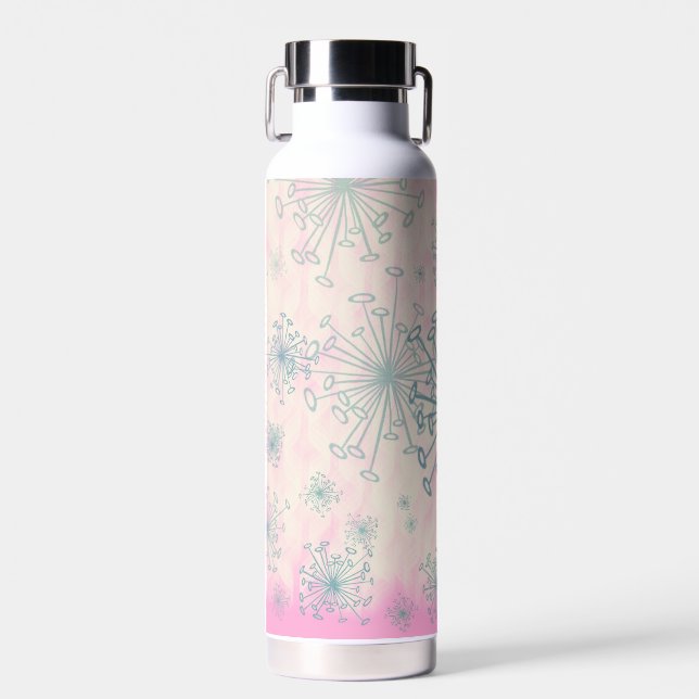 Botella De Agua Frasco de vacío de Átomos rosa retro (Delantero)