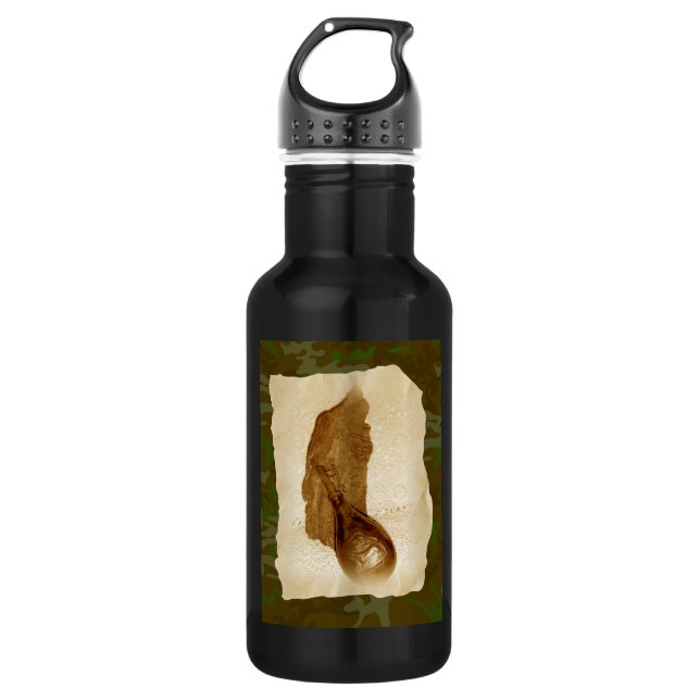 Botella De Agua Frasco en polvo de cuero antiguo (Anverso)