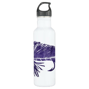 Botella De Agua Frasco "Morado en la Matuka Blanca"