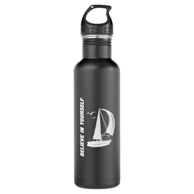 Botella De Agua Frasco (negro) (Anverso)