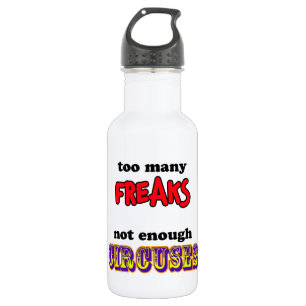 Botella De Agua Freaks y circos