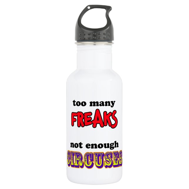Botella De Agua Freaks y circos (Anverso)