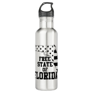 Botella De Agua Free State Of Florida #USAPatriotGraphics ©