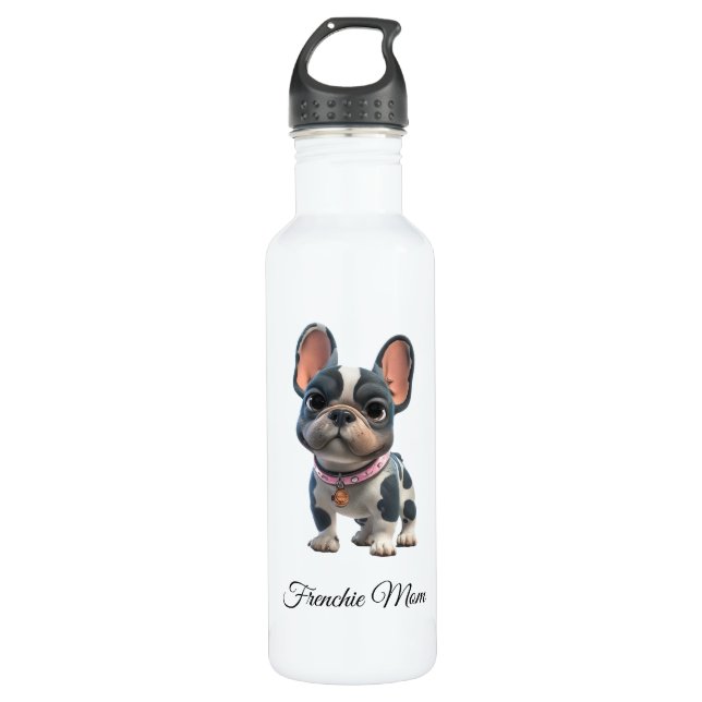 Botella De Agua French Bulldog Frenchie Mom  (Anverso)