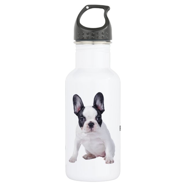 Botella De Agua Frenchie-cachorro de bulldog francés (Anverso)