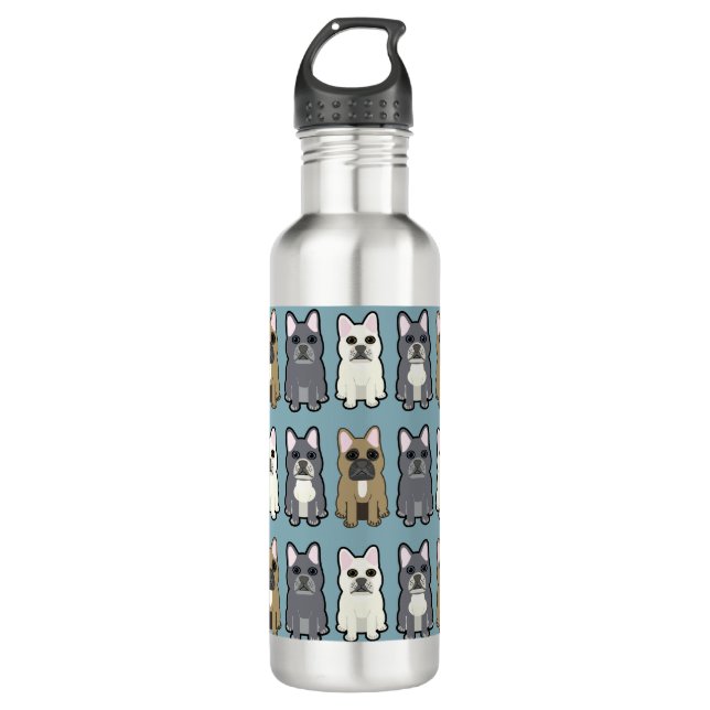 Botella De Agua Frenchie Friends (Anverso)