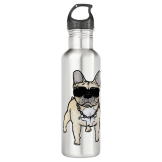 Botella De Agua Frenchie - Mal en el hueso