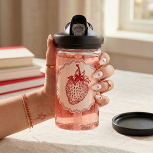 Botella De Agua Fresa