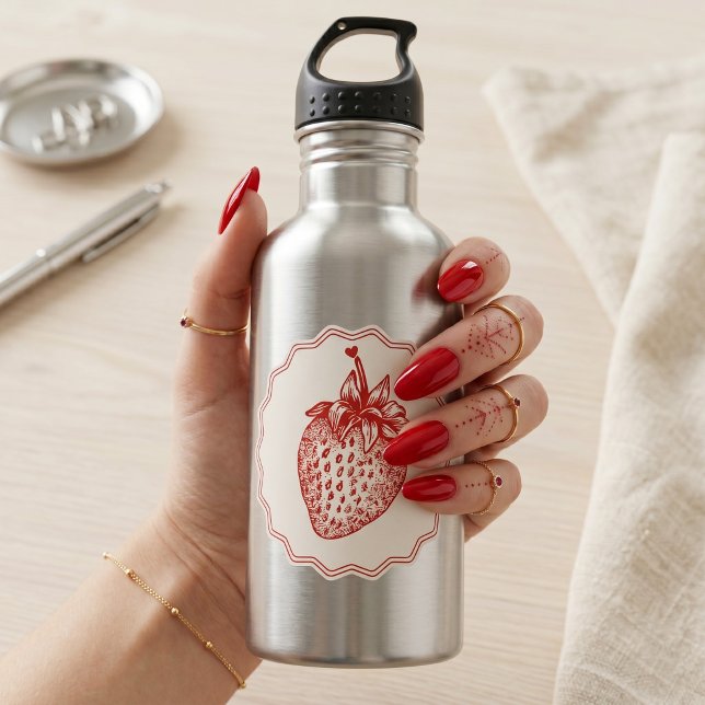 Botella De Agua Fresa (Subido por el creador)