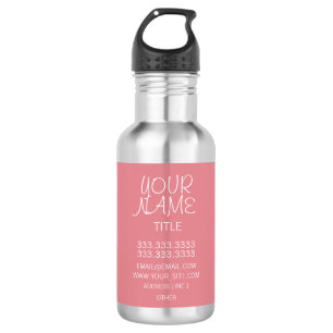 Botella De Agua Fresa Helada a Mano Libre Simple