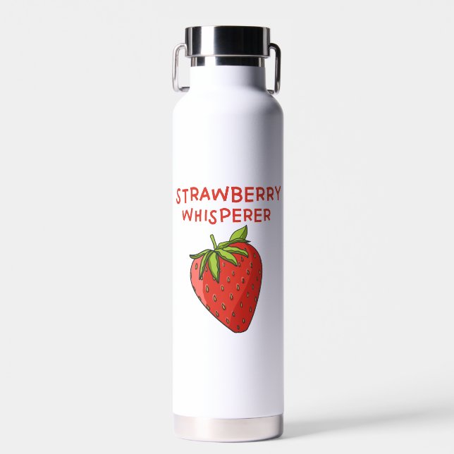 Botella De Agua Fresa Whisperer (Delantero)