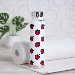 Botella De Agua Fresas Personalizados favoritas de color rojo