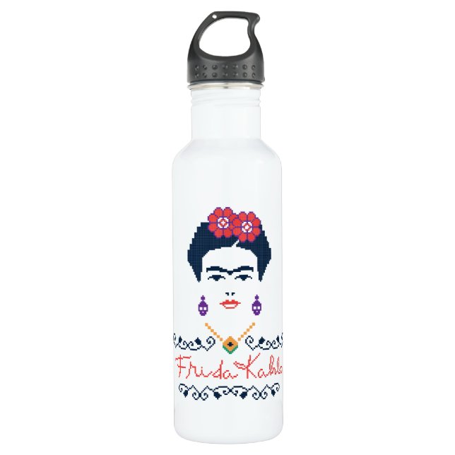 Botella De Agua Frida Kahlo el | Viva México (Anverso)