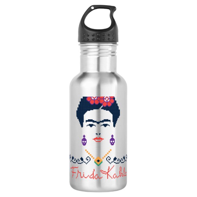 Botella De Agua Frida Kahlo el | Viva México (Anverso)