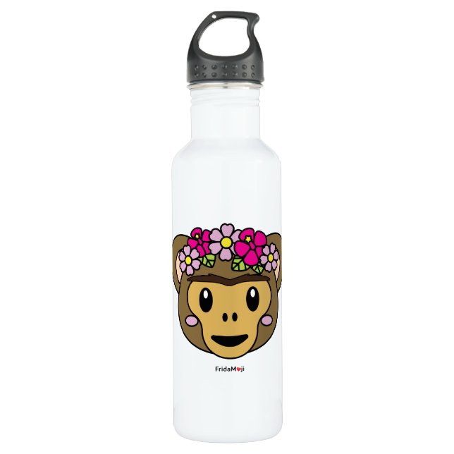 Botella De Agua Frida Kahlo | Frida Moji - Mono (Anverso)