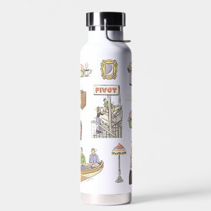 Botella De Agua FRIENDS™   Iconos de Dibujos Animados