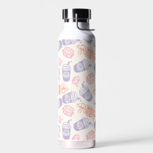 Botella De Agua FRIENDS™ Patrón pastel de Central Perk