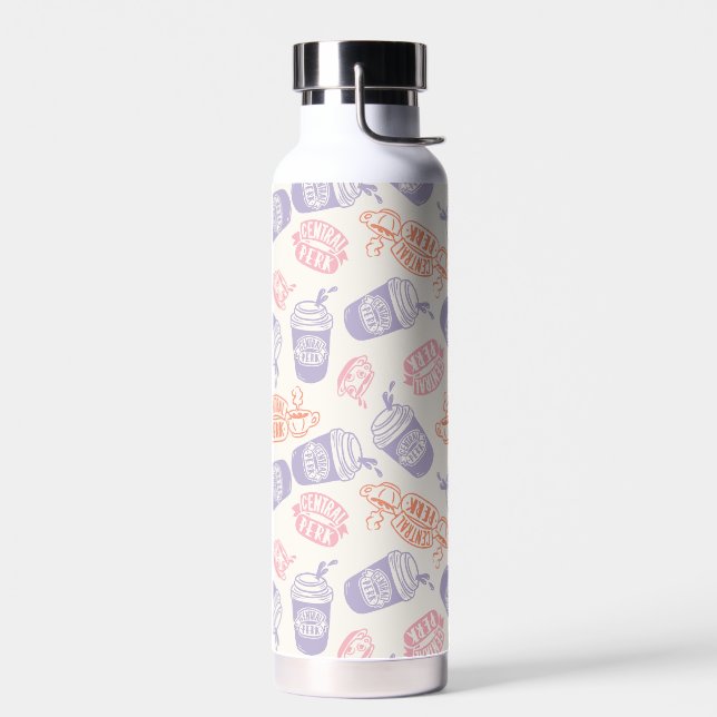 Botella De Agua FRIENDS™ | Patrón pastel de Central Perk (Izquierdo)
