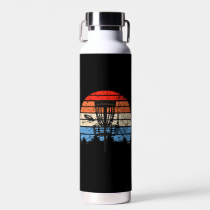 Botella De Agua Frisbee Golf Disk Retro