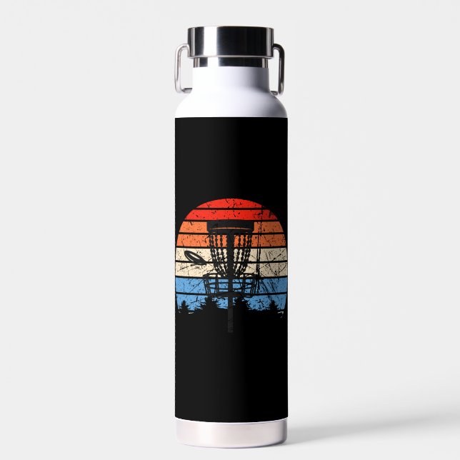 Botella De Agua Frisbee Golf Disk Retro (Delantero)
