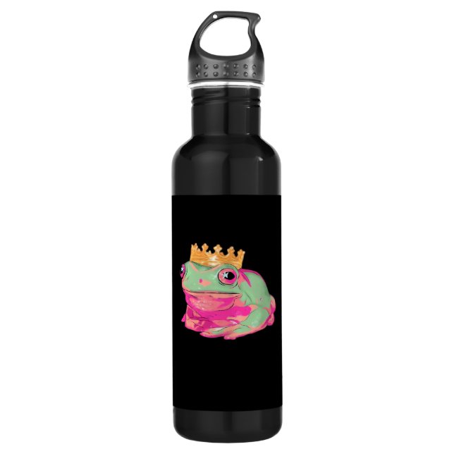 Botella De Agua Frog King Funky Meme Classic Style (Anverso)