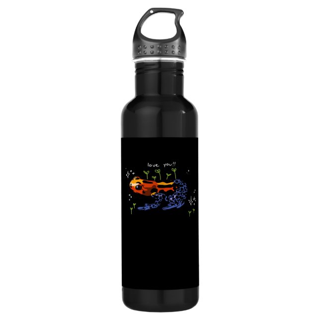 Botella De Agua Frog Who Loves You Simple Classic Style (Anverso)