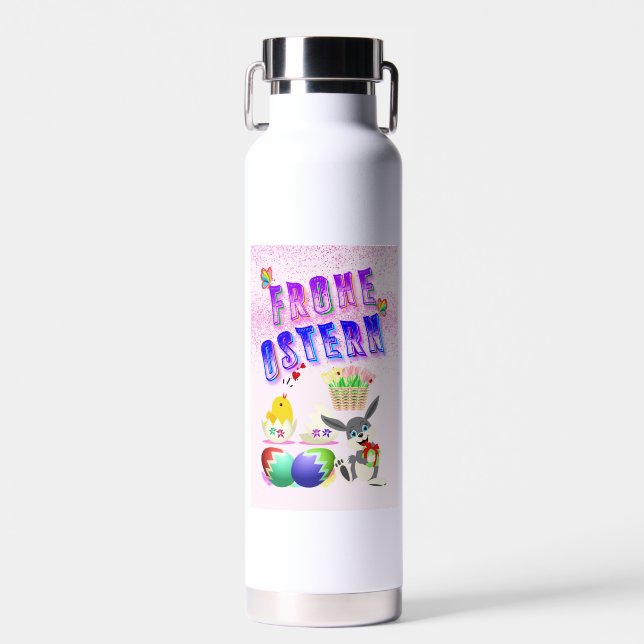 Botella De Agua Frohe Ostern (Delantero)