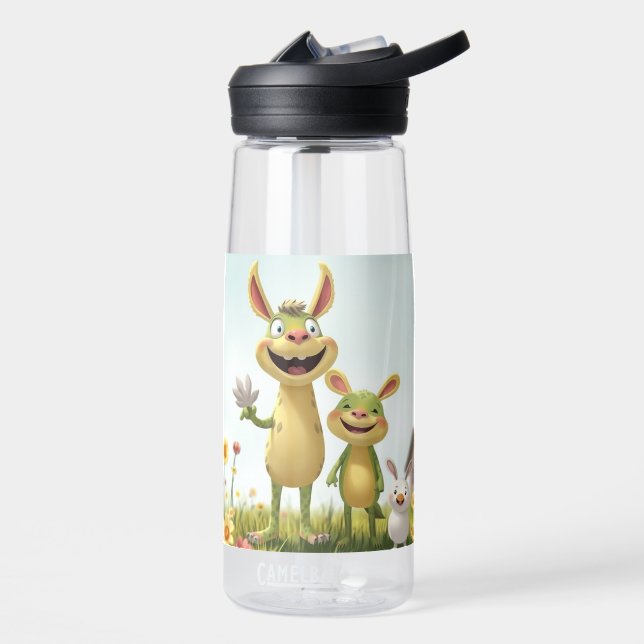 Botella De Agua Fröhliche Wiesengang – Bunte Tierfreunde im Frühli (Izquierdo)