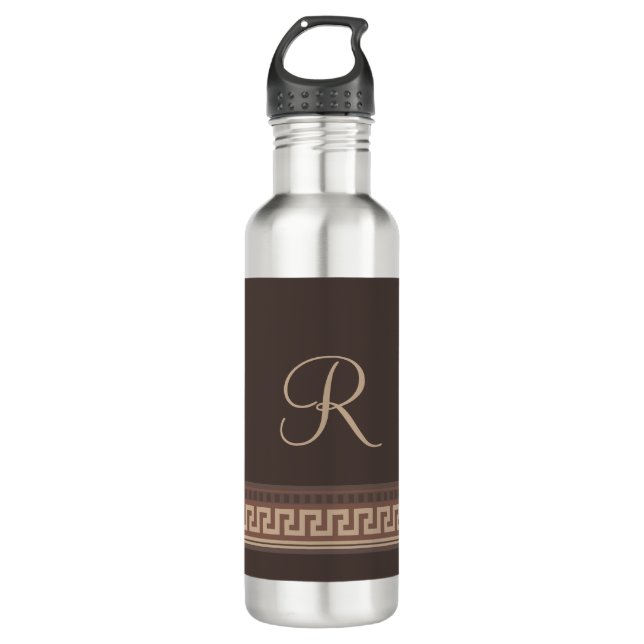 Botella De Agua Frontera de clave griega (Anverso)