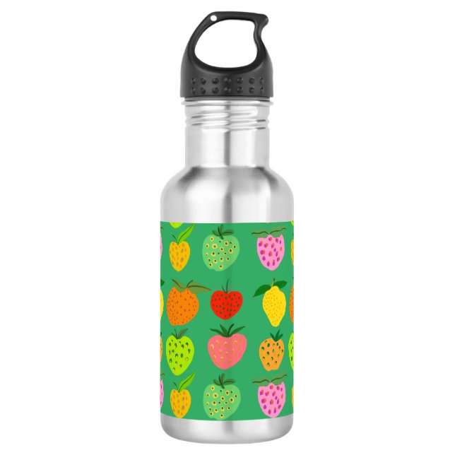 Botella De Agua Frutos coloridos (Anverso)