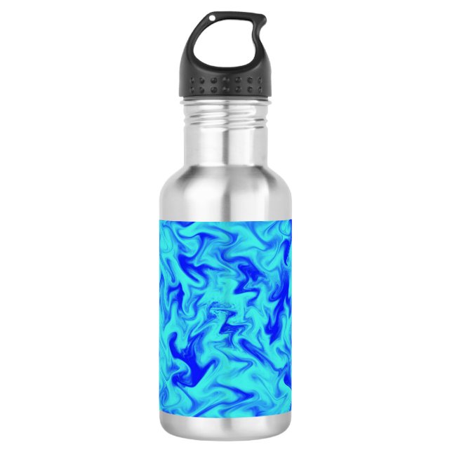 Botella De Agua Fuego Azul (Anverso)