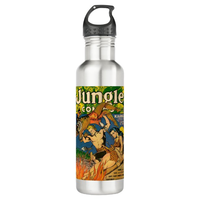 Botella De Agua Fuego - Tarzán - Niño de la Jungla - Pantano - Ase (Anverso)
