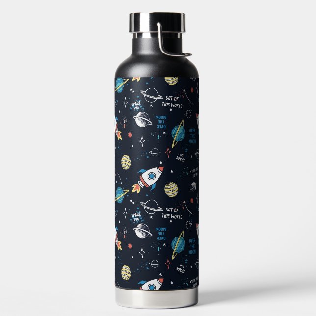 Botella De Agua Fuera de este patrón espacial mundial (Izquierda)