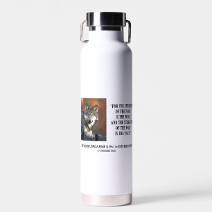 Botella De Agua Fuerza De Rudyard Kipling De La Cita De Lobo De Pa