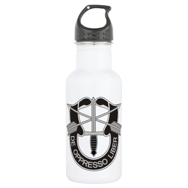 Botella De Agua Fuerzas Especiales SF De Oppresso Liber (Anverso)
