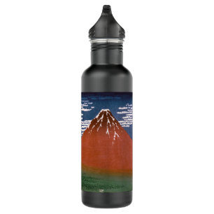 Botella De Agua Fuji Rojo, El Volcán Aka Fujiyama Katsushika Hokus