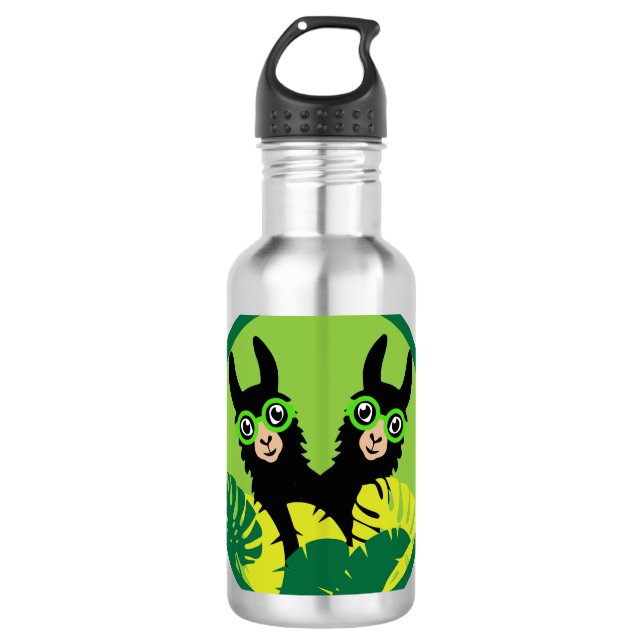 Botella De Agua Fun Llama Alpaca Hogar Y Vida (Anverso)