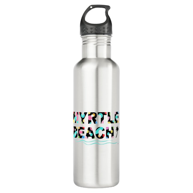 Botella De Agua Fun Myrtle Beach, SC Graphic Guay (Anverso)