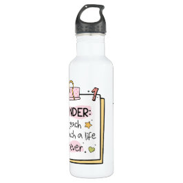 Botella De Agua Fun Reminder Note Personalised Teacher