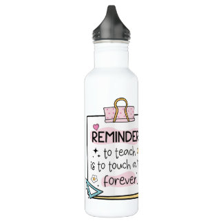 Botella De Agua Fun Reminder Note Personalised Teacher