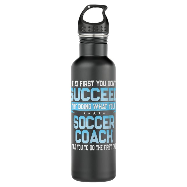 Botella De Agua Fun Sport Coach Jugador Equipo Regalo Famoso Fútbo (Anverso)
