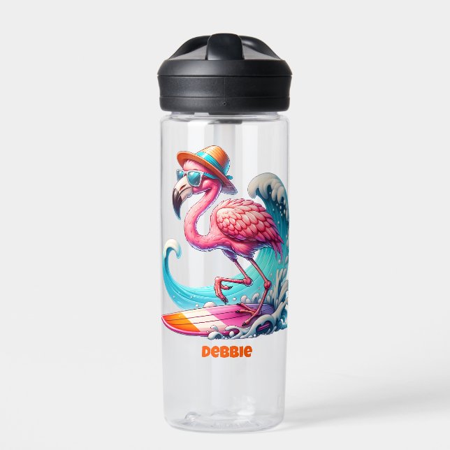 Botella De Agua Funky Flamingo (Delante)