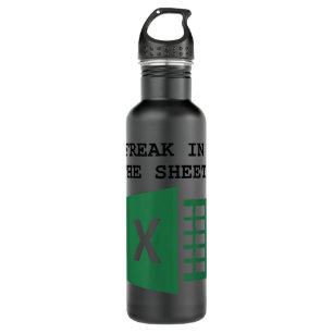 Botella De Agua Funny Accountant Spreadsheet Freak In Sheets