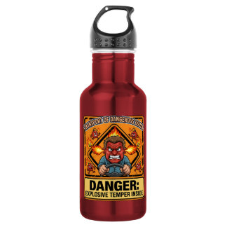 Botella De Agua Funny ADR Trucker water bottle | Explosive Temper