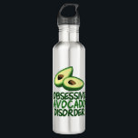Botella De Agua Funny Aguacate Lover<br><div class="desc">Retorno obsesivo de aguacate Disorder humor regalo de botella de agua. Me encantan los aguacates y las comidas verdes y saludables. Especialmente en deliciosas cosas como el guacamole. Un regalo lindo para un gourmet o vegetariano.</div>